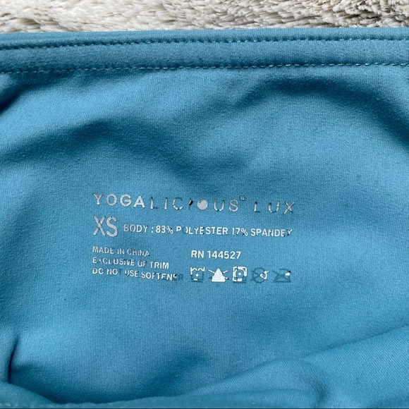 Yogalicious Lux Turquoise Leggings - Picture 4 of 6
